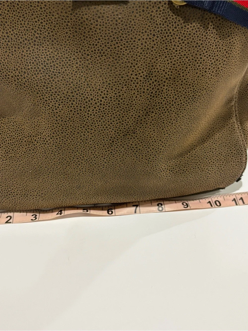 Kangol Brown Faux Leather Duffel Bag Weekender Travel Gym Overnight Shoulder